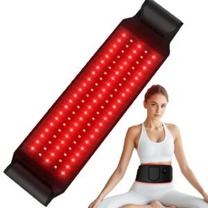 Red Light Therapy for Body, 140 leds Infrared Light Therapy for Shoulder Waist Muscle, Upgraded 3 in 1 Led Beads, 660nm Red Light & 850nm Near Infrared Light Therapy Belt