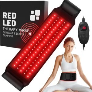 Red Light Therapy for Body, 105 leds Infrared Light Therapy Pad for waist, 660nm Red Light & 850nm Near Infrared Light Therapy Belt